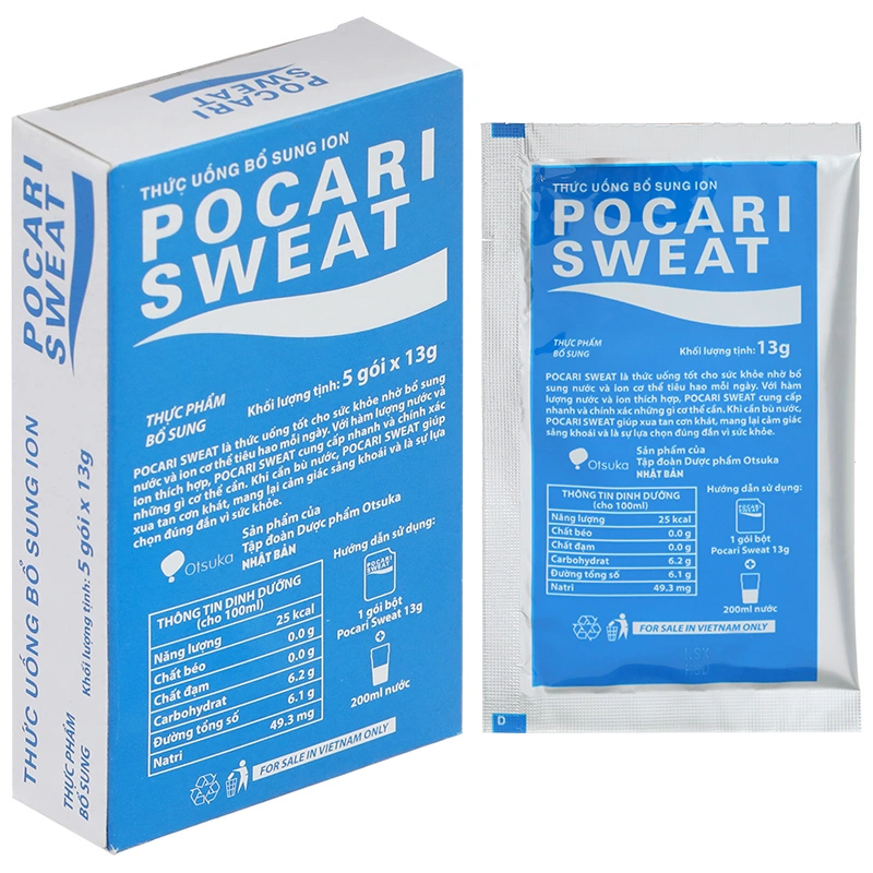 Bột pha uống Pocari Sweat bổ sung ion (5 gói x 13g) - 